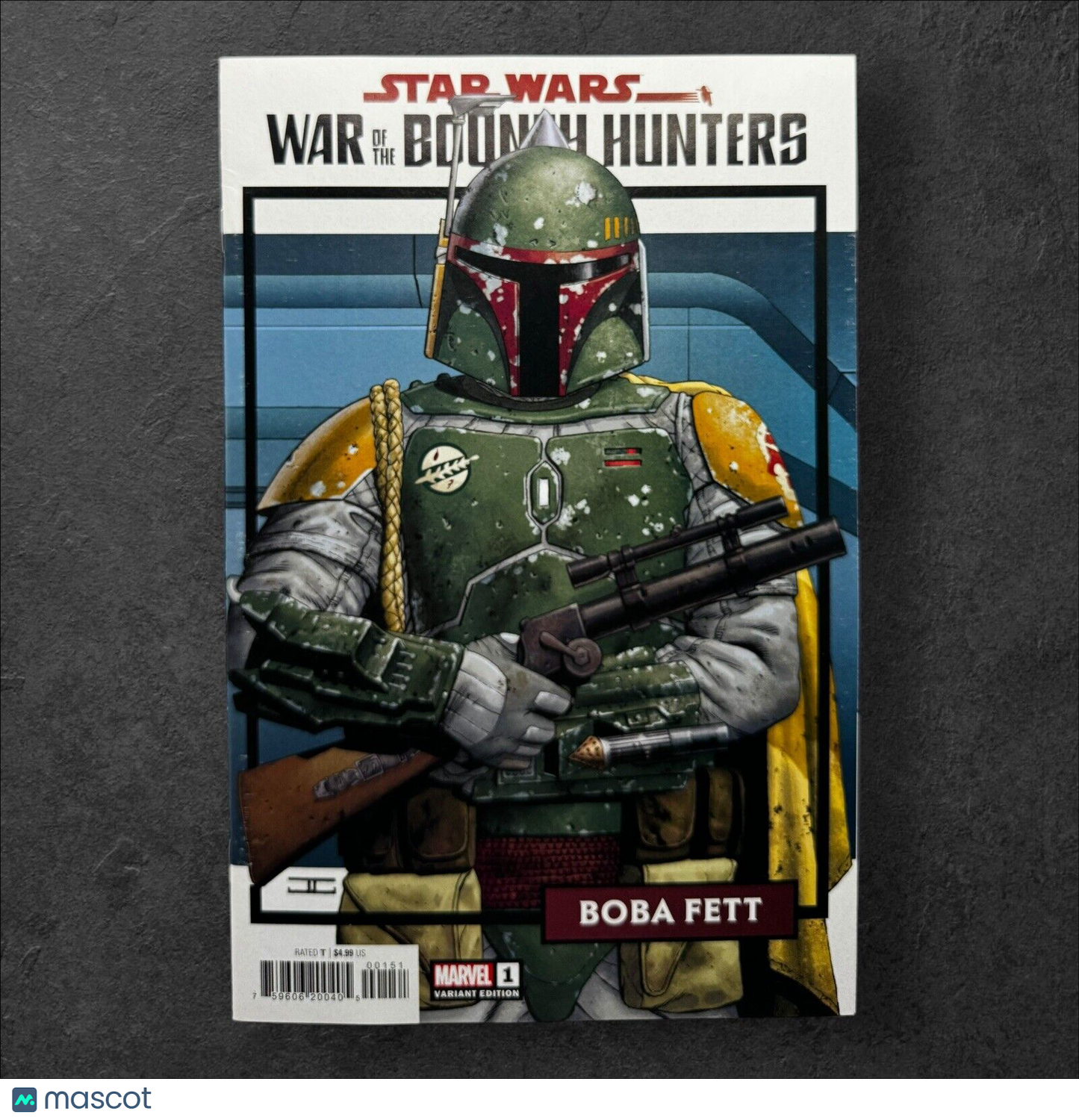 Star Wars WAR BOUNTY HUNTERS #1 var 1:25 TRADING CARD variant Marvel Comics 2021