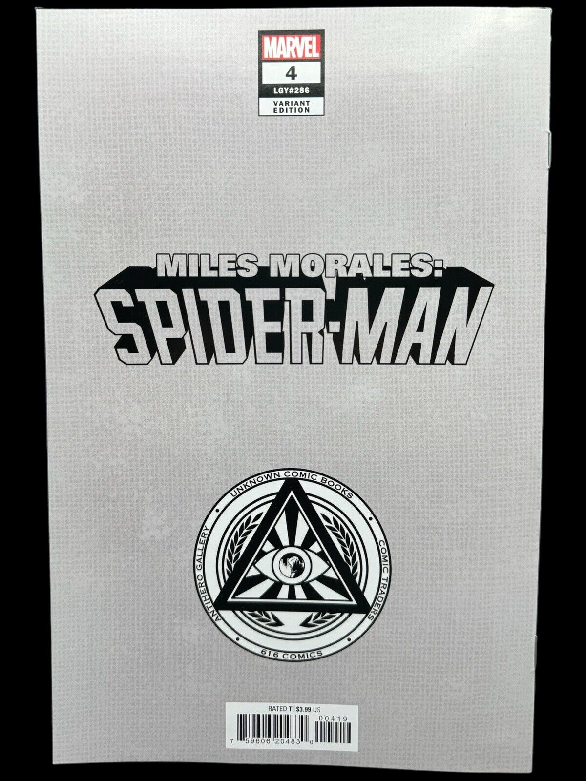 Miles Morales: Spider-Man Issue #4 Signed by Tyler Kirkham Virgin Variant