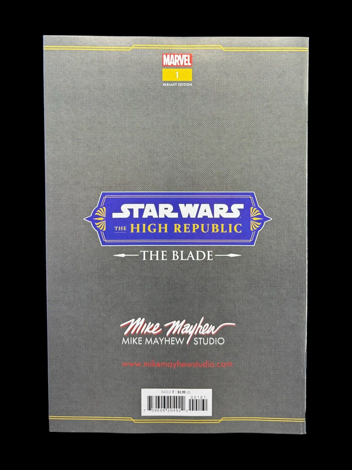 STAR WARS: THE HIGH REPUBLIC THE BLADE #1 Mike Mayhew Studio Variant A Raw