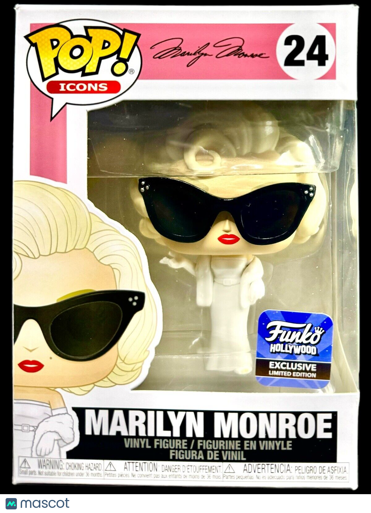 Funko POP! Icons Marilyn Monroe Hollywood Exclusive Hard Stack Protector VAULTED