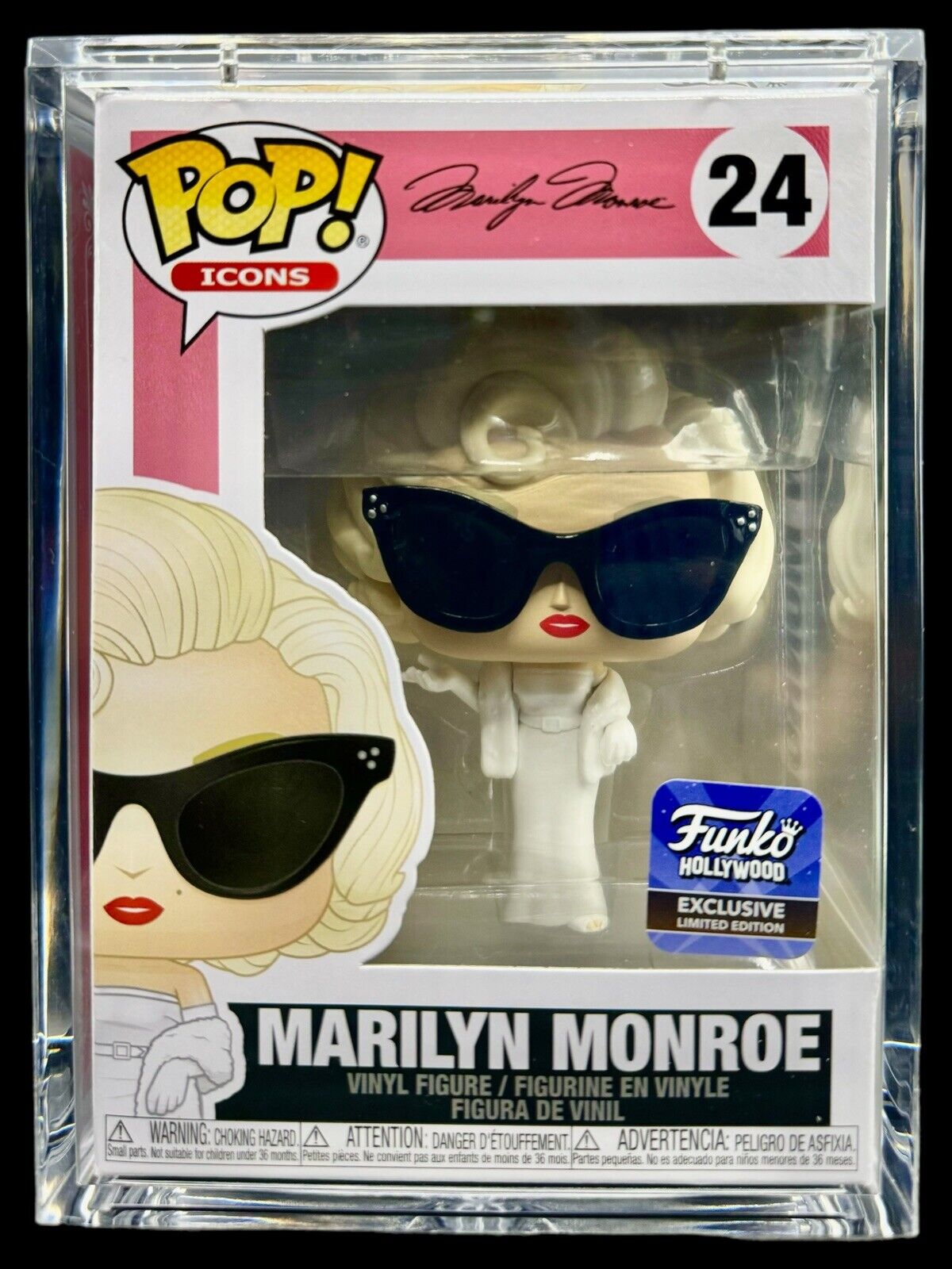 Funko POP! Icons Marilyn Monroe Hollywood Exclusive Hard Stack Protector VAULTED