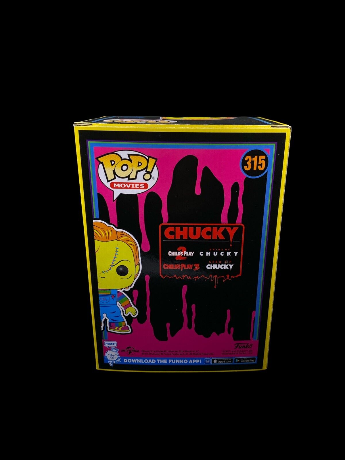 Child's Play Chucky Black Light Pop! Vinyl Figure - EE Exclusive