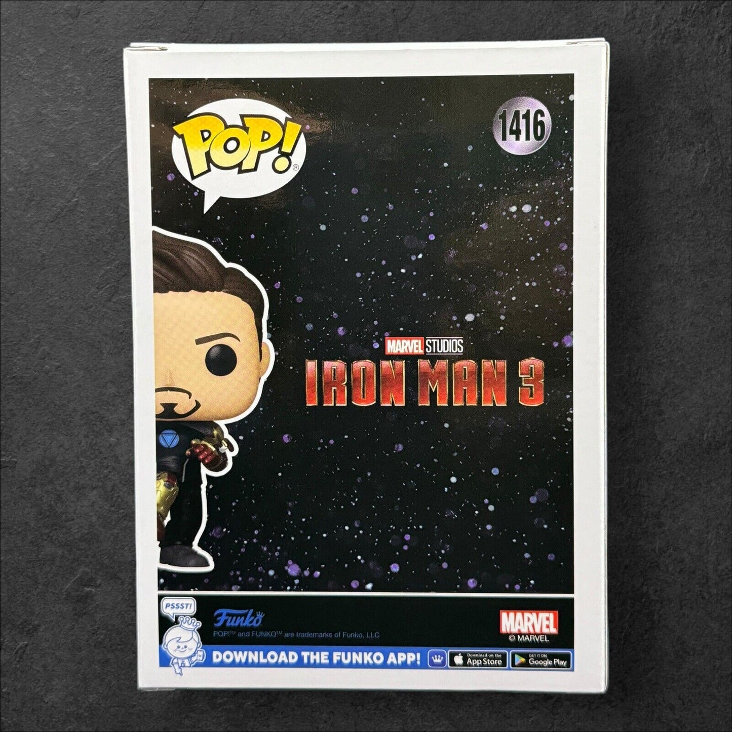 Tony Stark Funko Pop! The Infinity Saga GITD EE Vinyl Figure 1416 w/PopProtector