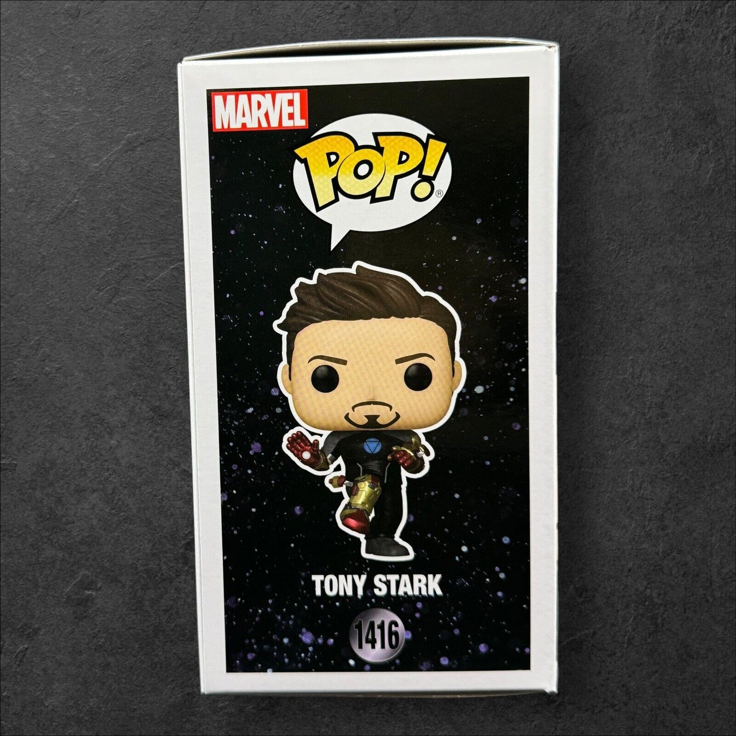 Tony Stark Funko Pop! The Infinity Saga GITD EE Vinyl Figure 1416 w/PopProtector