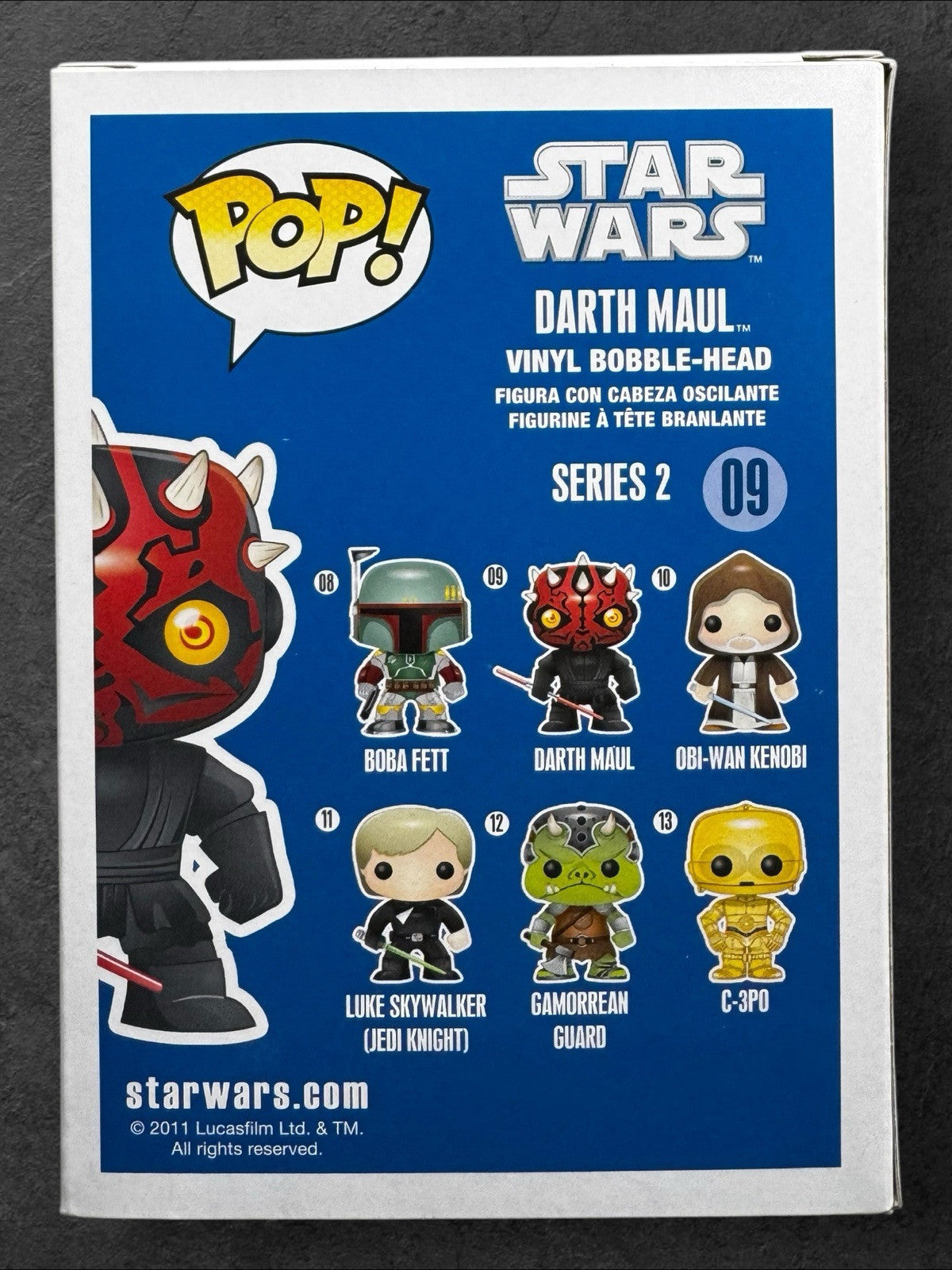 Funko POP! #09 DARTH MAUL Signed By RAY PARK Phantom Menace JSA Authenticated