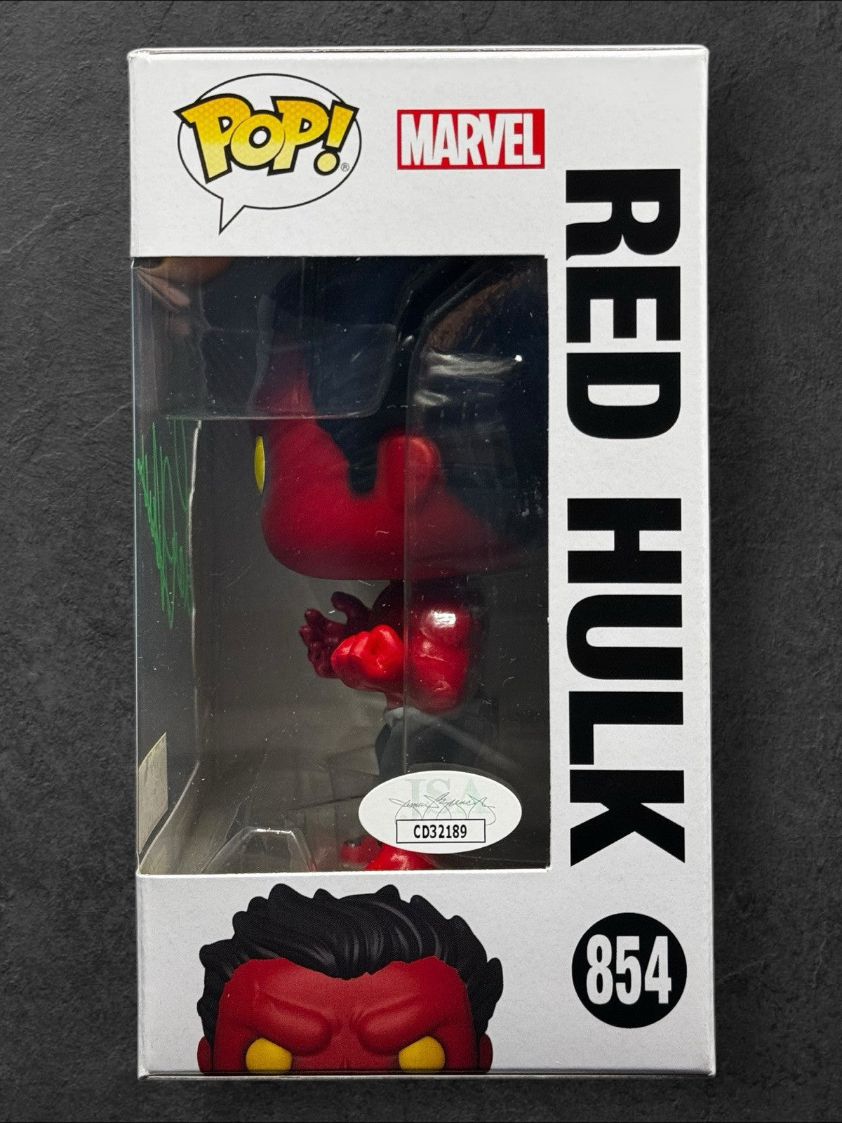Funko Pop! 854 Signed by Original Hulk Actor Lou Ferrigno Hot Topic Exclusive