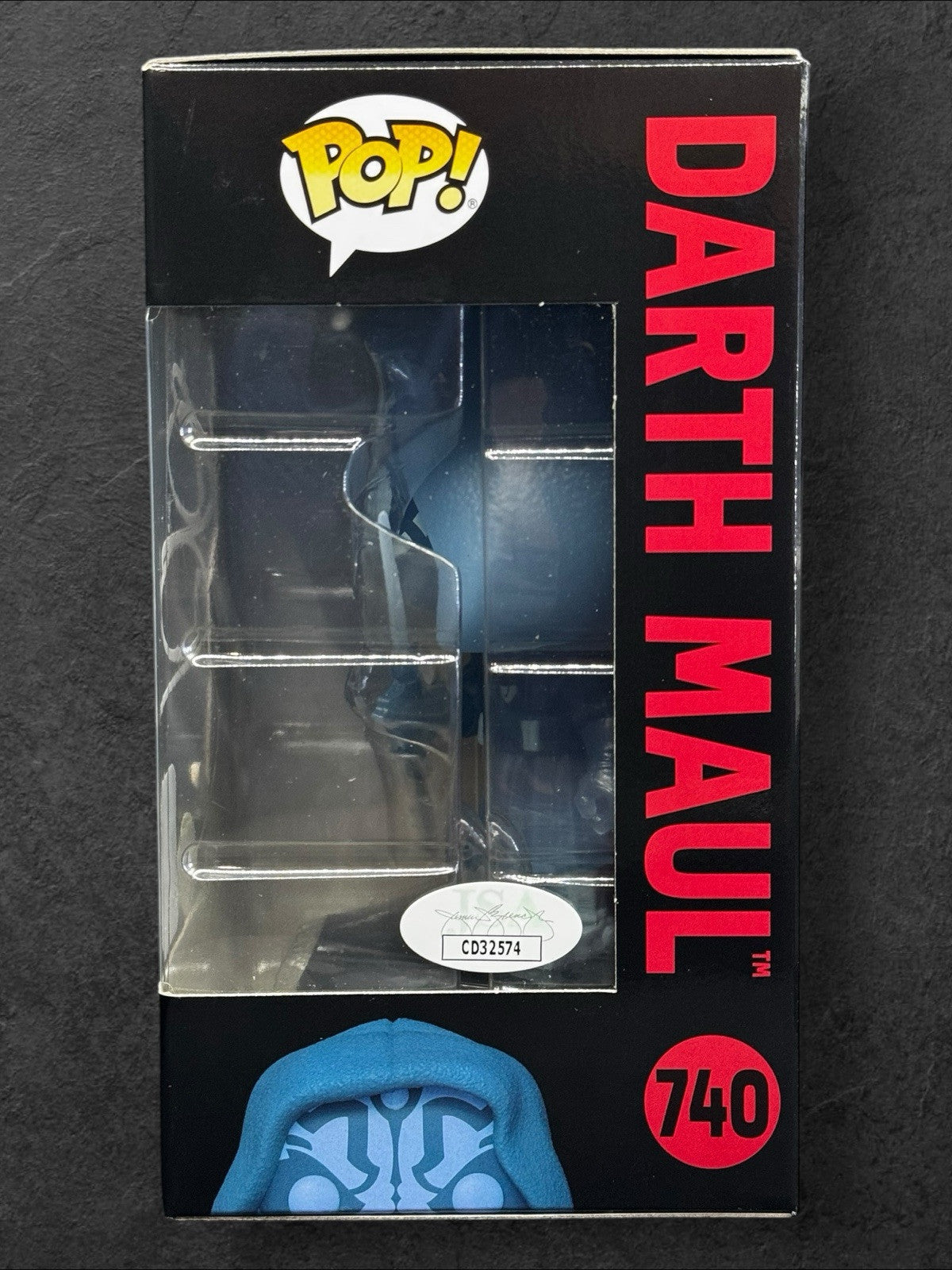 Glows in the Dark Funko #740 Signed (White) Darth Maul - By Ray Park