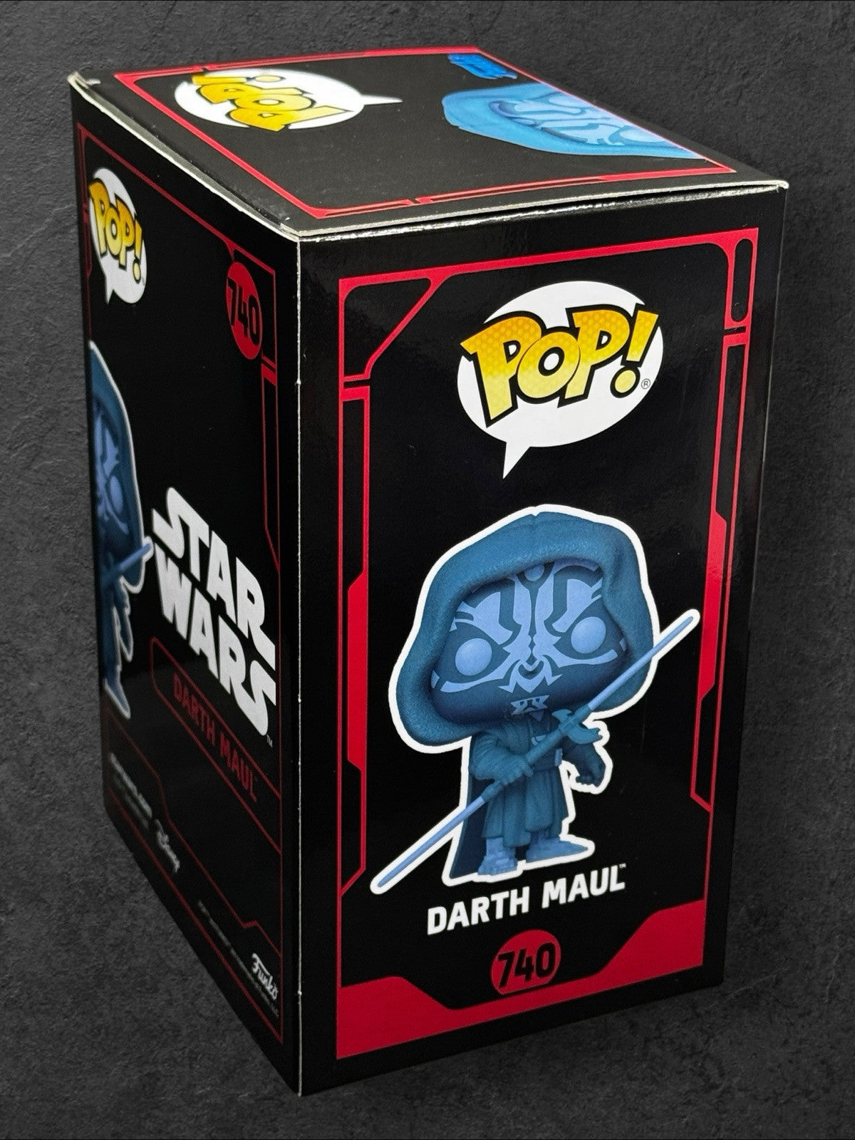 Glows in the Dark Funko #740 Signed (White) Darth Maul - By Ray Park