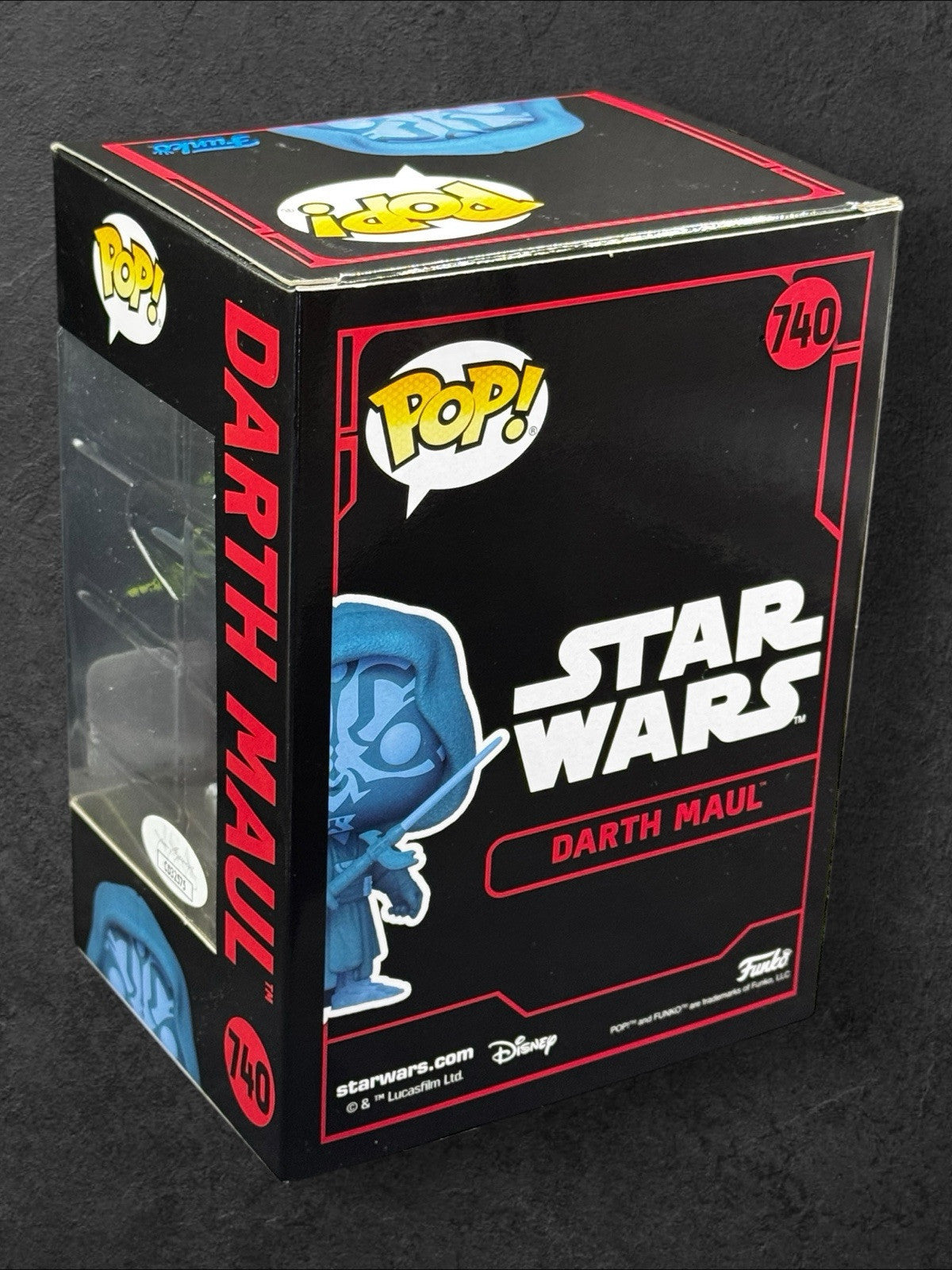 Glows in the Dark Funko #740 Signed Darth Maul By Ray Park - Last One!