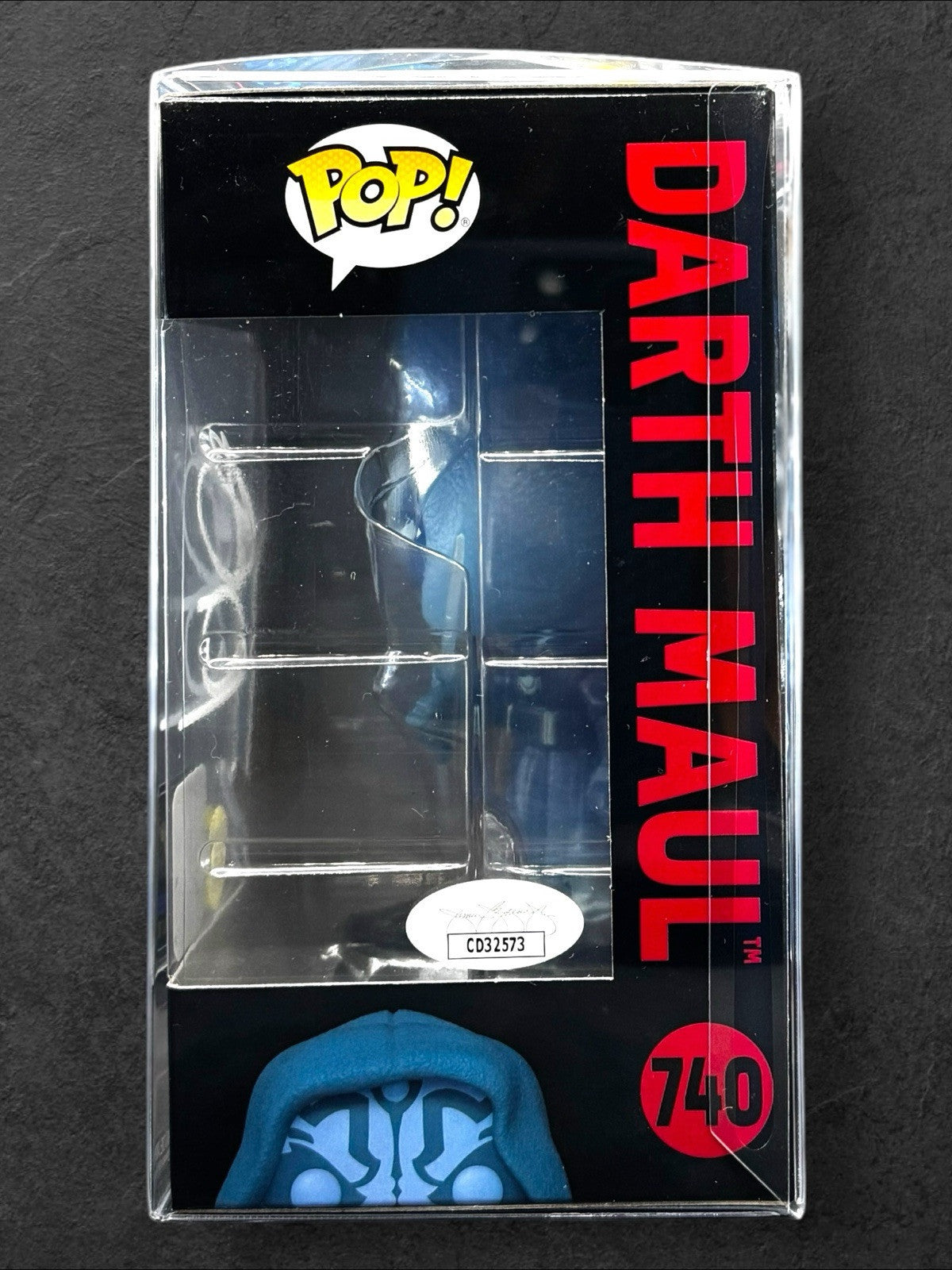 Glows in the Dark Funko #740 Signed (White) Darth Maul - By Ray Park