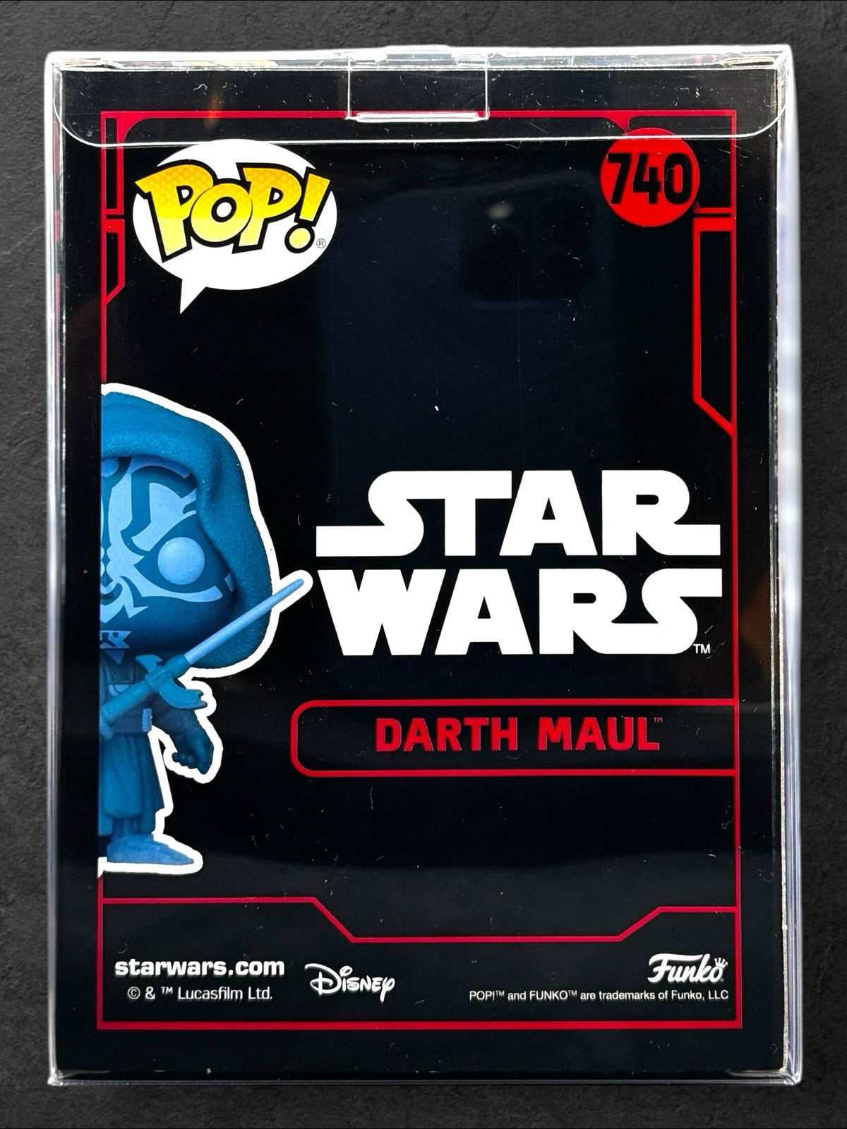 Glows in the Dark Funko #740 Signed (White) Darth Maul - By Ray Park