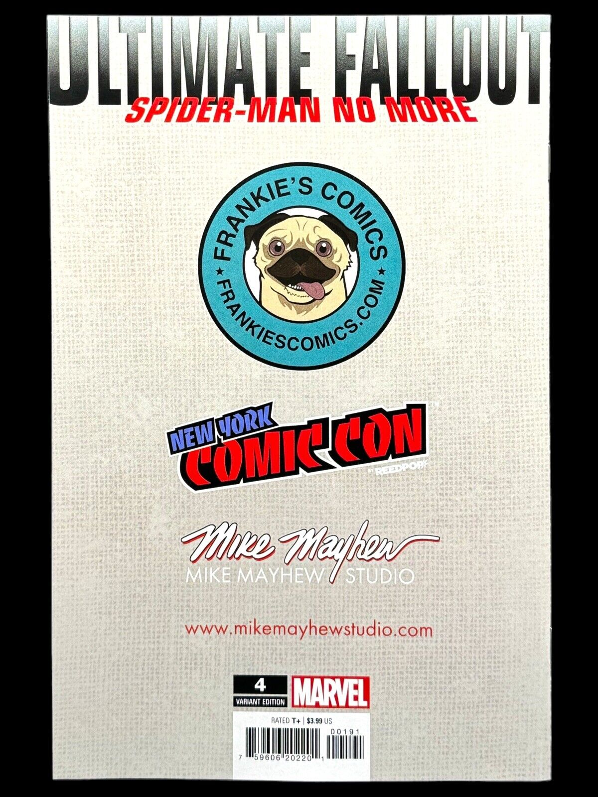 Ultimate Fallout #4 Facsimile Mayhew NYCC EXCLUSIVE Miles Morales Spider-Man