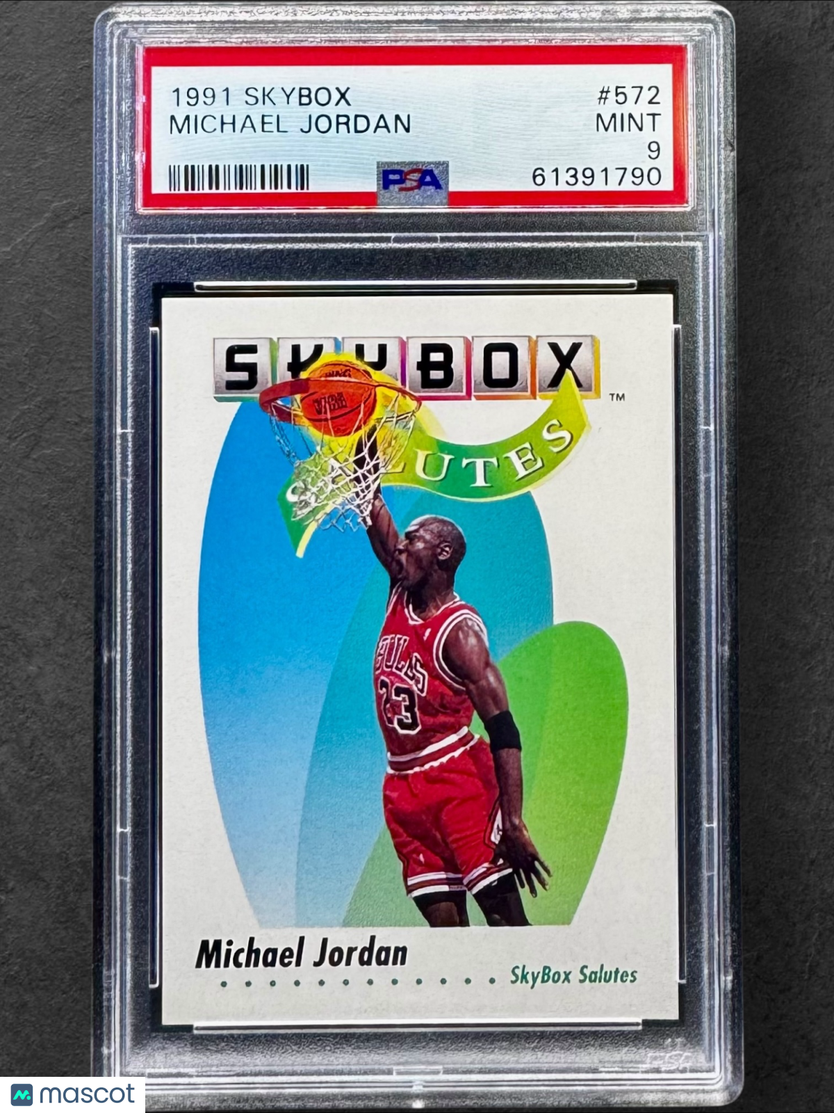Michael Jordan 1991 Skybox #572 PSA 9