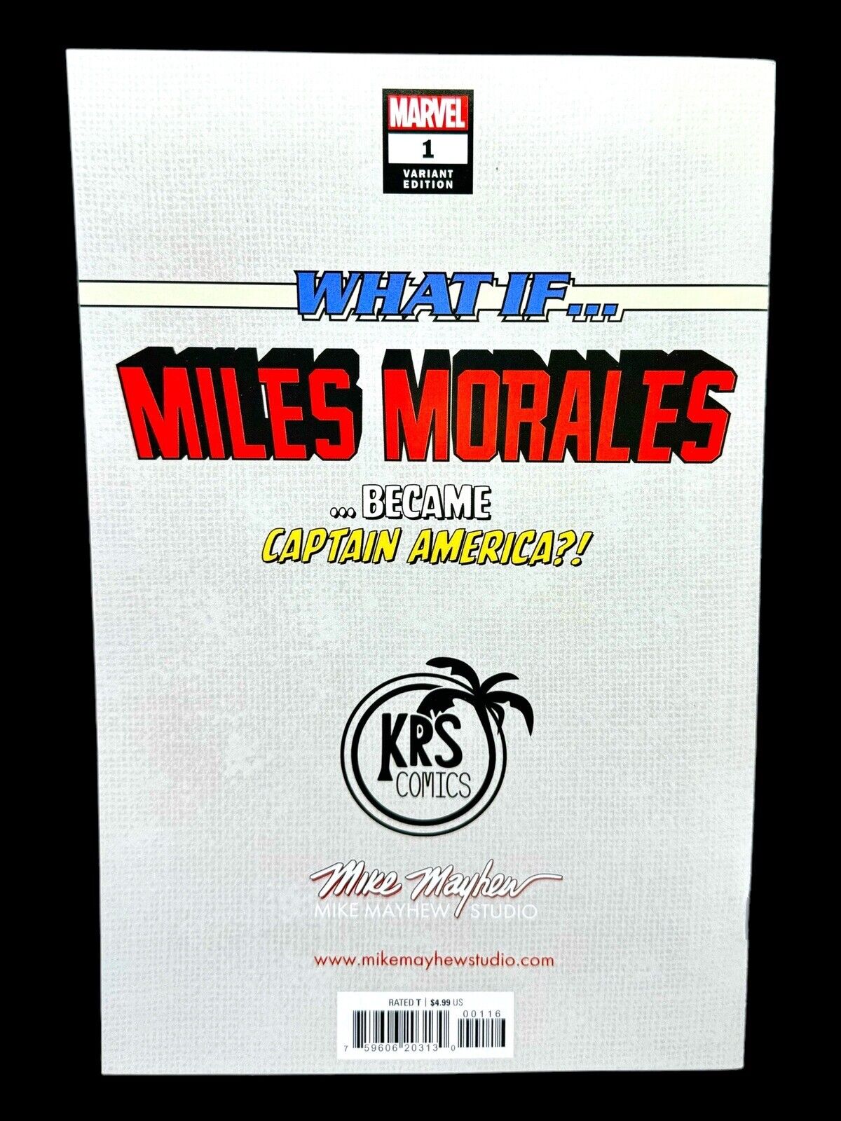 What if Miles Morales Became Captain America?! 1 Signed By Mike Mayhew w/C.O.A.