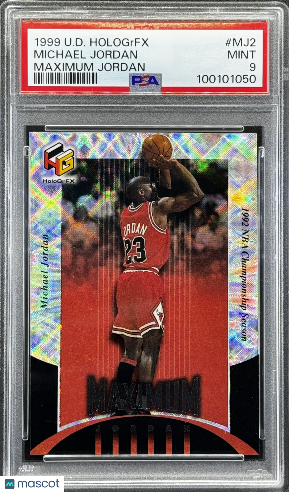 Michael Jordan 1999 Upper Deck Hologrfx Maximum Jordan #MJ2 PSA 9