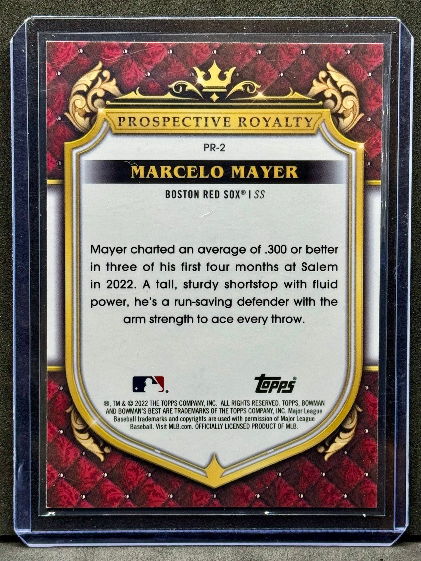 Marcelo Mayer 2022 Topps Bowman's Best #PR-2