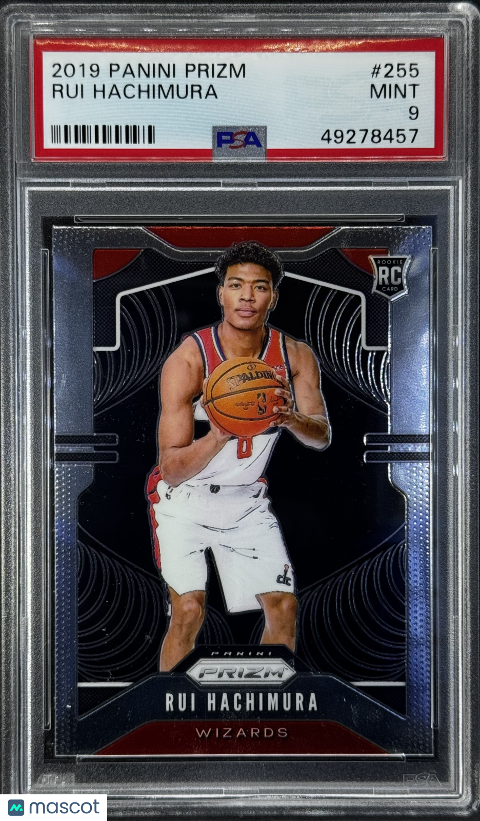 Rui Hachimura 2019 Panini Prizm #255 PSA 9