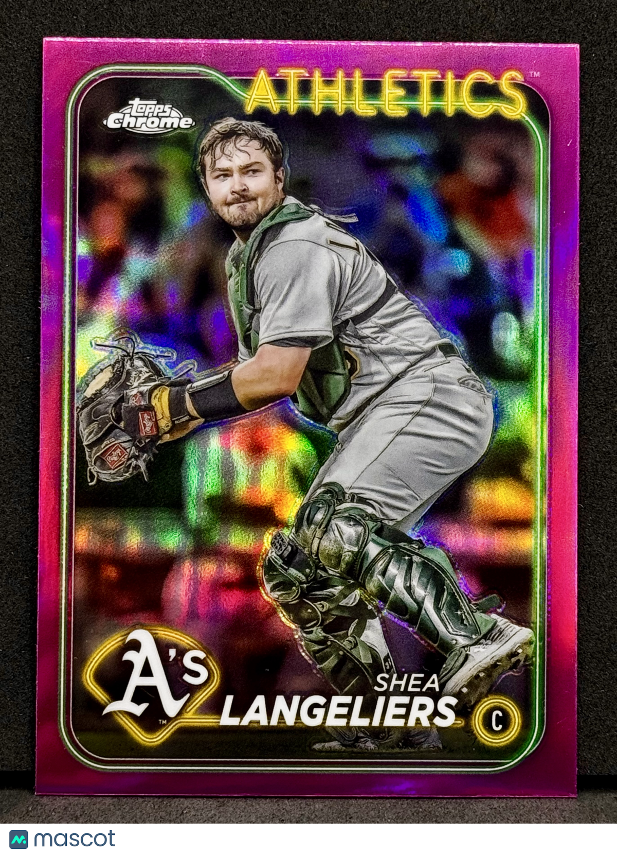 Shea Langeliers 2023 Topps Chrome #205 Pink Refractor