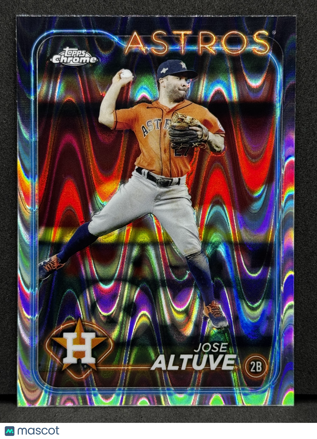 Jose Altuve 2021 Topps Chrome #58 RayWave Refractor