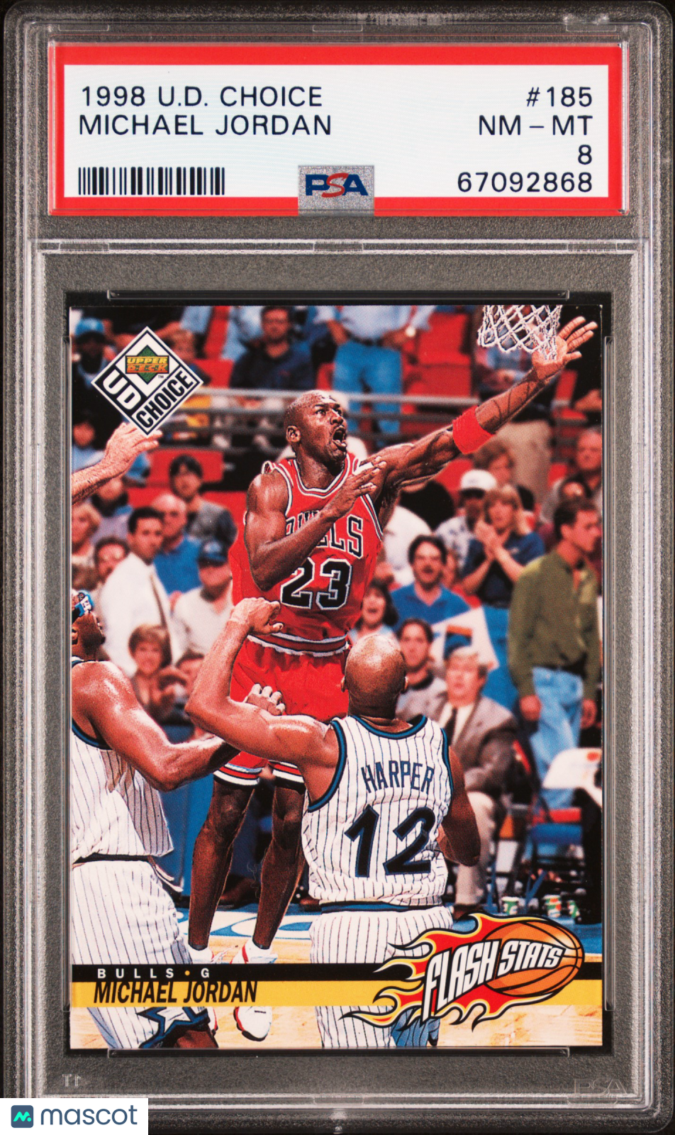 1998 UD Choice Michael Jordan #185 PSA 8