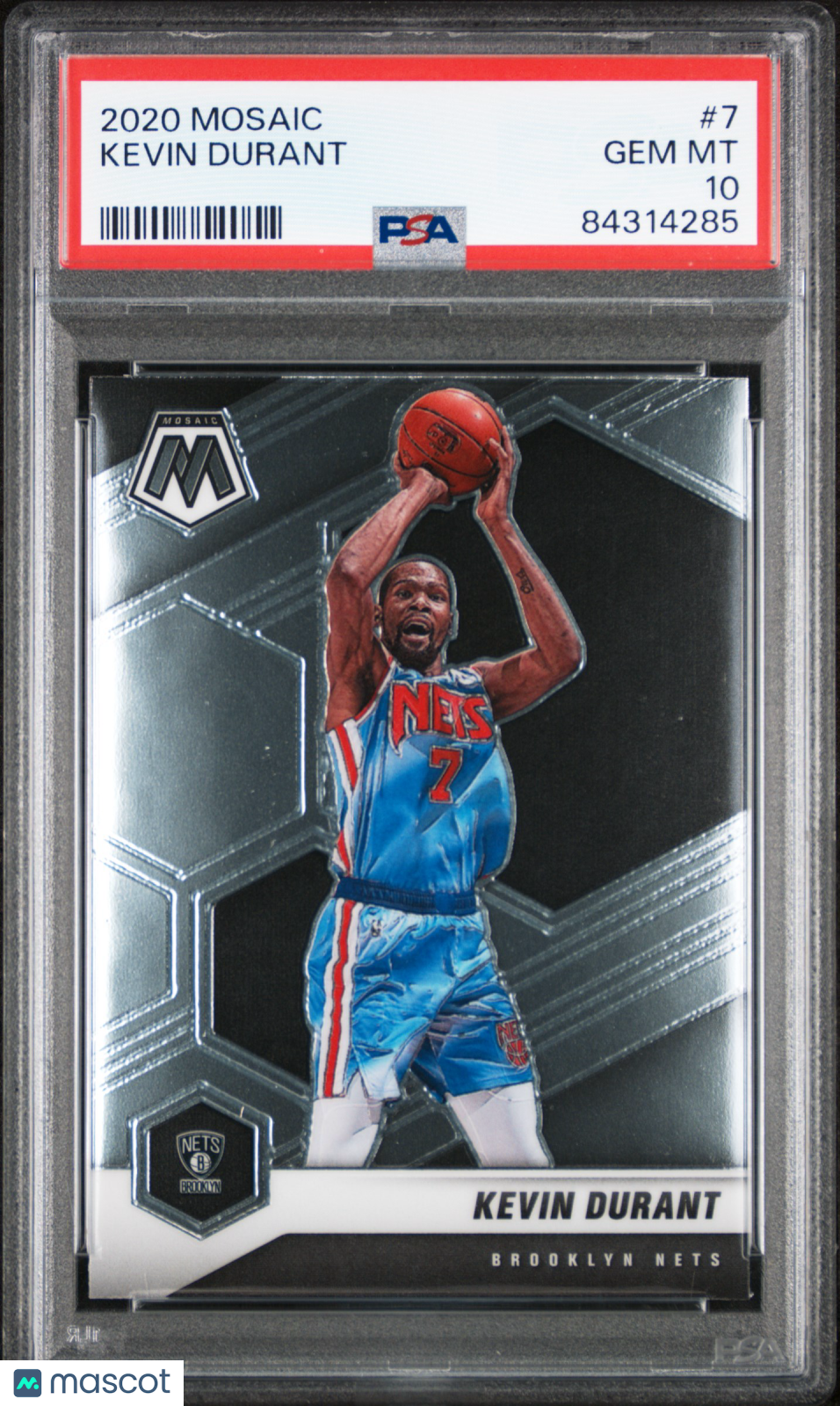 Kevin Durant 2020 Panini Mosaic #7 PSA 10