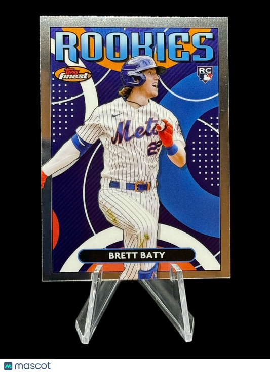 2023 Topps Brett Baty RC Finest The Rookies Variation Card #40 New York Mets