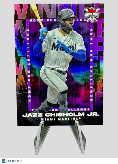 Jazz Chisholm Jr. 2023 Topps Home Run Challenge Winner Purple #/947 Marlins