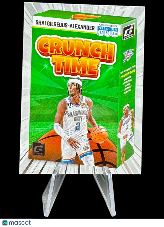 2023-24 Donruss Basketball Shai Gilgeous Alexander Crunch Time Card #13 Thunder