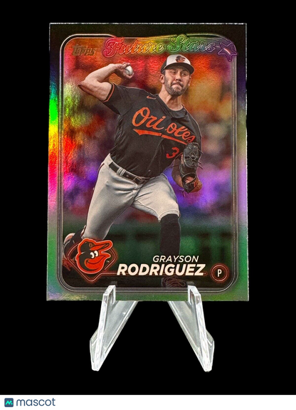 2024 Topps Series 1 #111 Grayson Rodriguez Rainbow Foil Baltimore Orioles