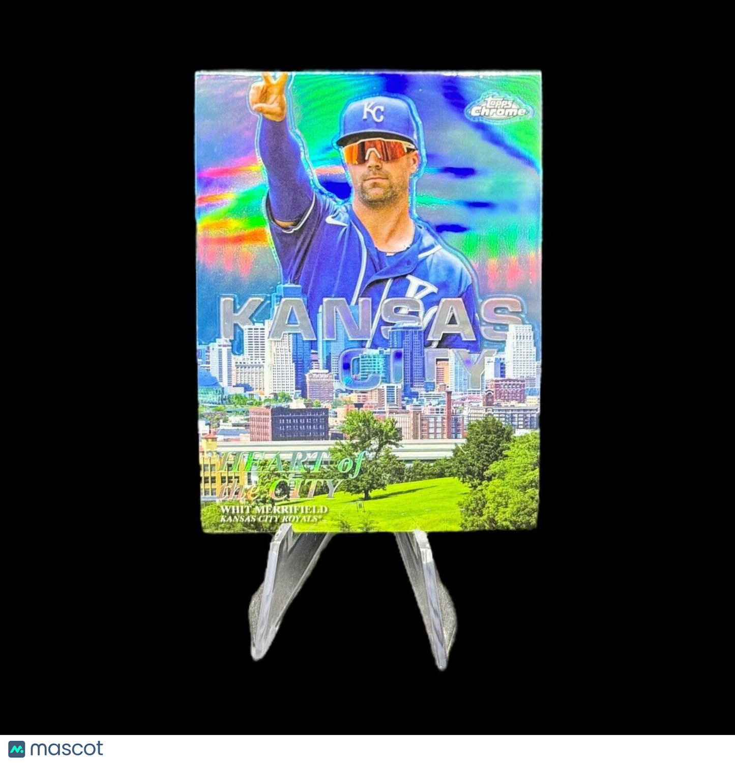 2022 Topps Chrome Heart of the City Whit Merrifield Kansas City Royals HOC-10