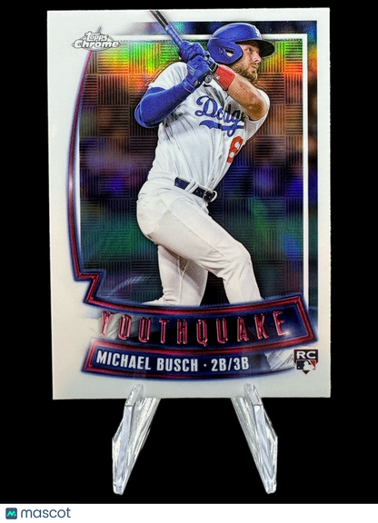 Michael Busch 2023 Topps Chrome Update Youthquake Rookie RC #YQ-85 Dodgers
