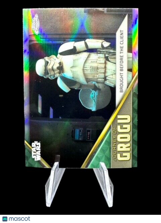 2023 Star Wars The Mandolorian Grogu Refractor Brought Before The Client #JG-4