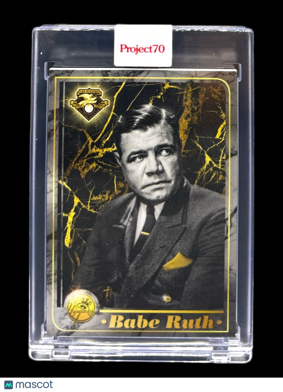 2001 Project70 #551 - Babe Ruth by Mikael B Yankees - Print Run: 1,917