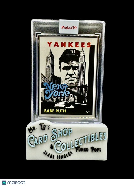 Babe Ruth Topps Project70 SILVER FRAMED by Fucci Artist Proof SN# 38/51 #367
