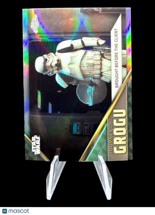 2023 Star Wars The Mandolorian Grogu Refractor Brought Before The Client #JG-4