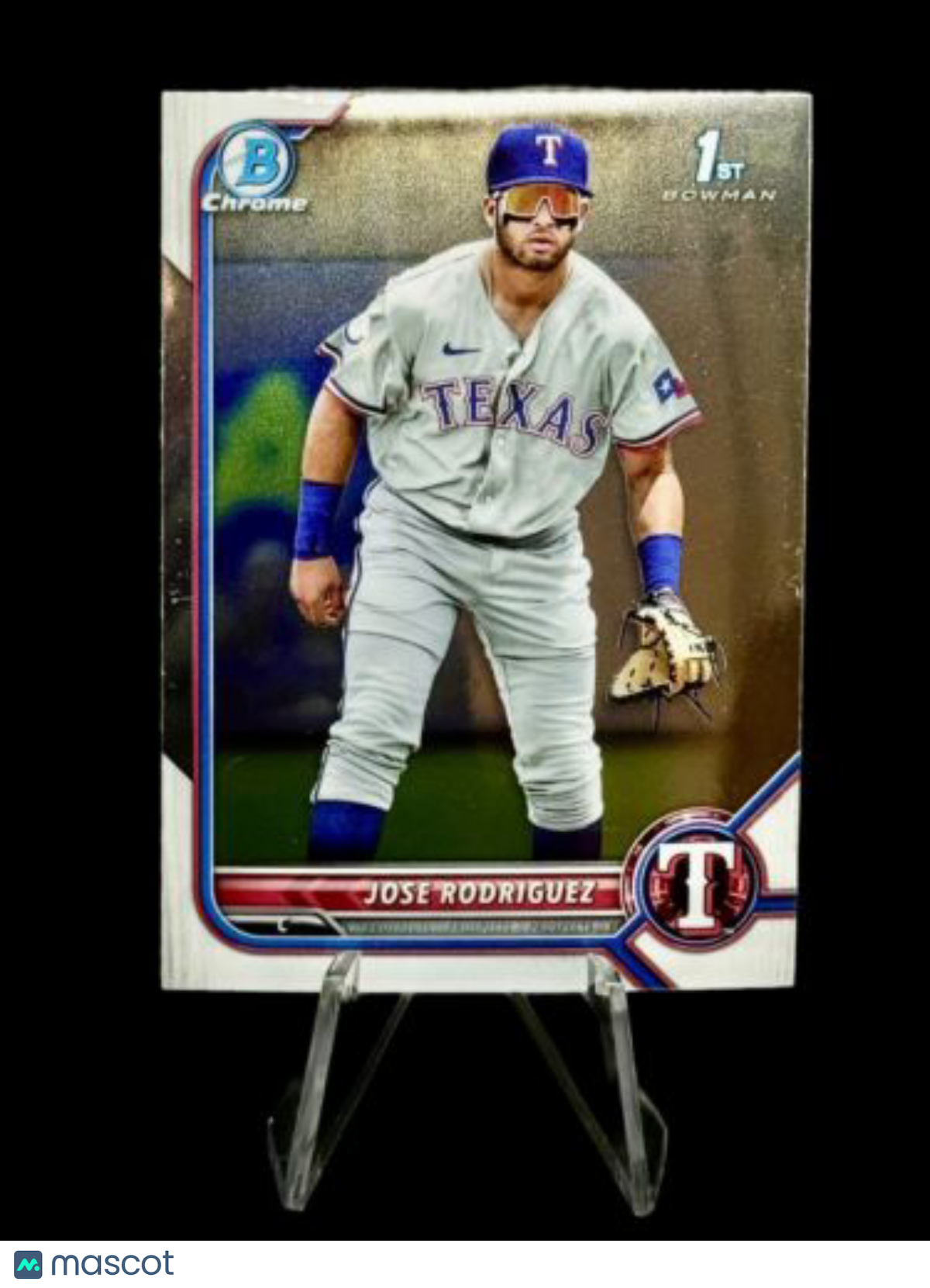 2022 Bowman Chrome 1St Bowman Jose Rodriguez #BCP-62 Rangers