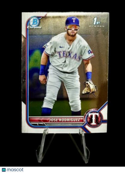 2022 Bowman Chrome 1St Bowman Jose Rodriguez #BCP-62 Rangers