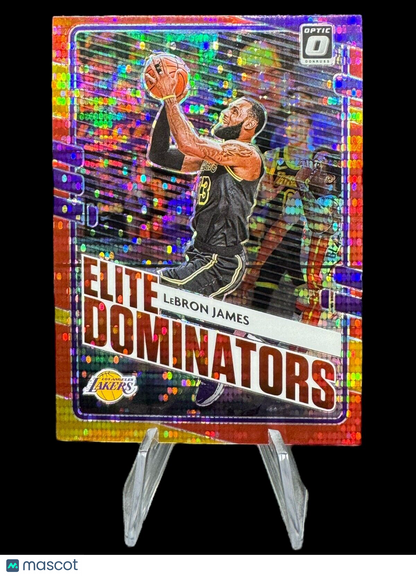 Lebron James 2020-21 Panini Donruss Optic Elite Dominators Red Pulsar Prizm #3