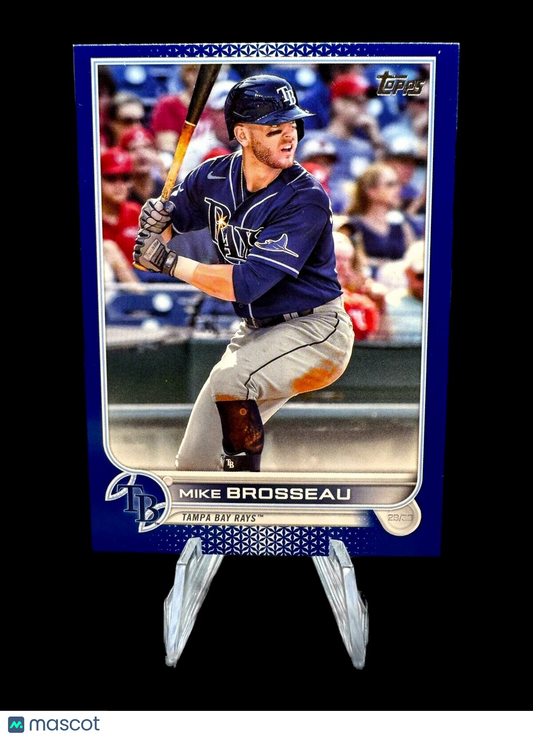 2022 Topps Series 1 #223 Mike Brosseau Royal Blue Tampa Bay Rays