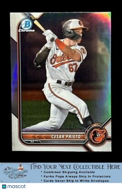 2022 Bowman Chrome #BDC-133 Cesar Prieto    Near Mint