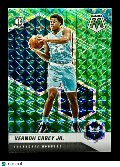 Vernon Carey Jr. 2020-21 Panini Mosaic Reactive Green RC Rookie Refractor 242