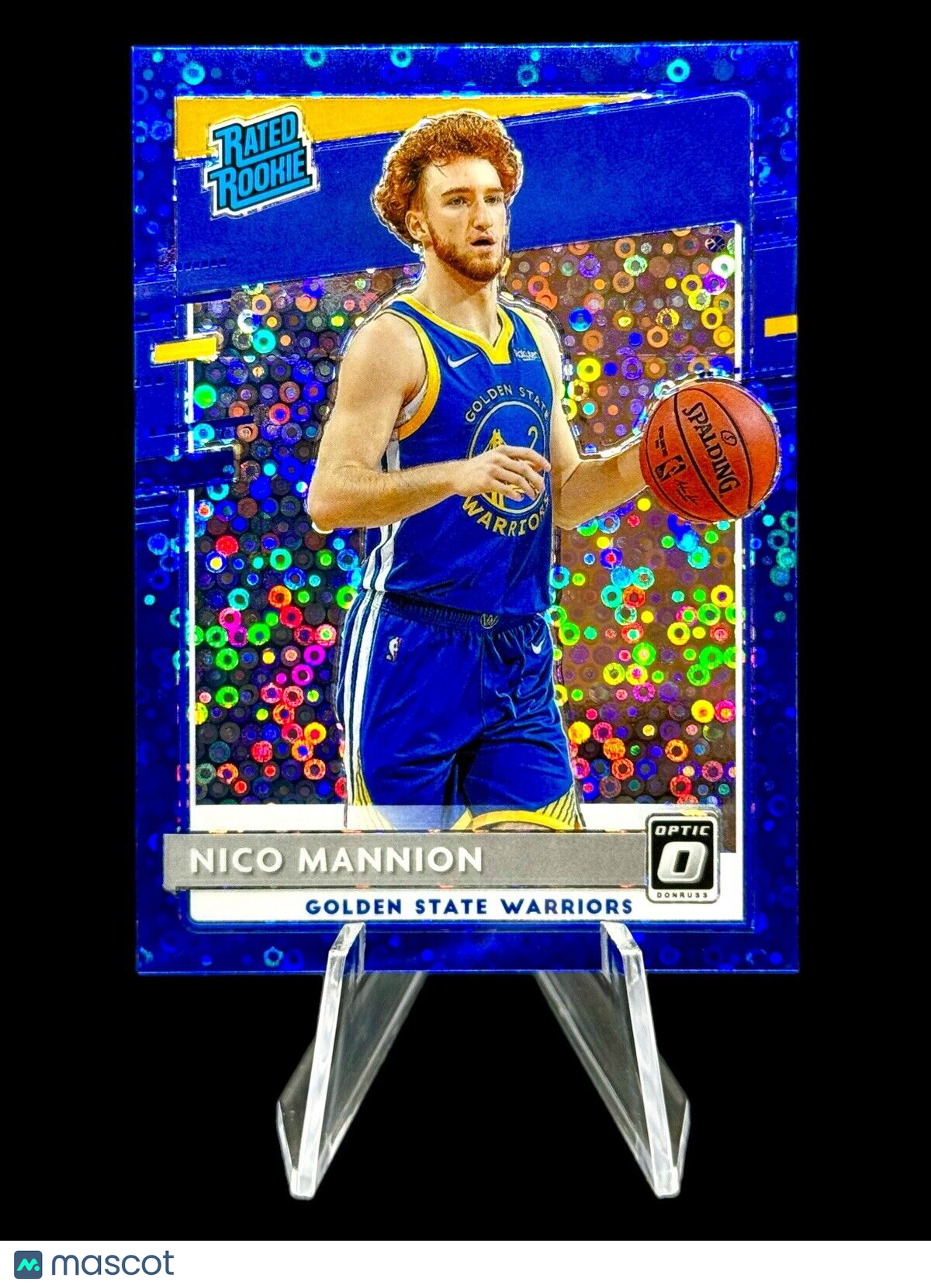 Nico Mannion 2020 Paini Donruss Optic #190 Blue Fast Break Rated Rookie /50