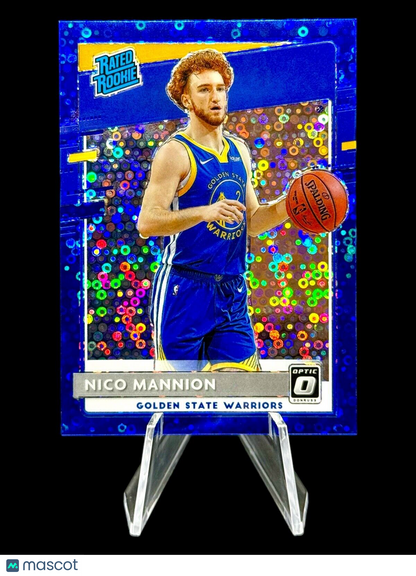 Nico Mannion 2020 Paini Donruss Optic #190 Blue Fast Break Rated Rookie /50