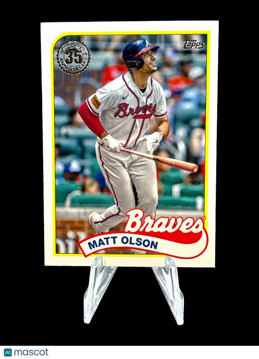 Matt Olson 2024 Topps Series 1 1989 Baseball Atlanta Braves #89B-74