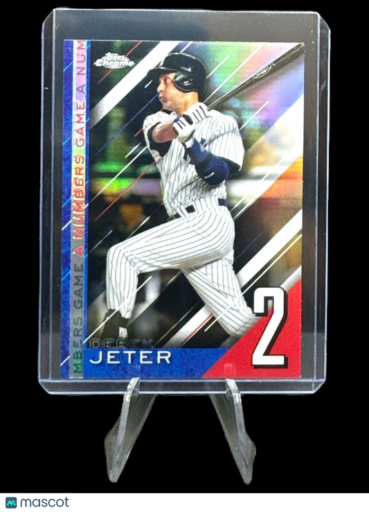 Derek Jeter 2020 Topps Chrome Update A Numbers Game | New York Yankees