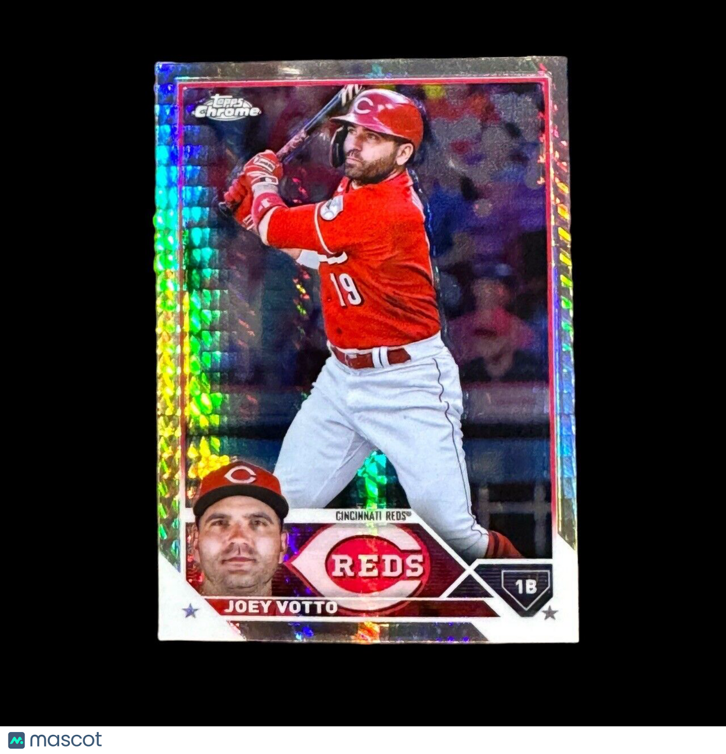 Joey Votto  2023 Topps Chrome #190 Prism Refractor Card