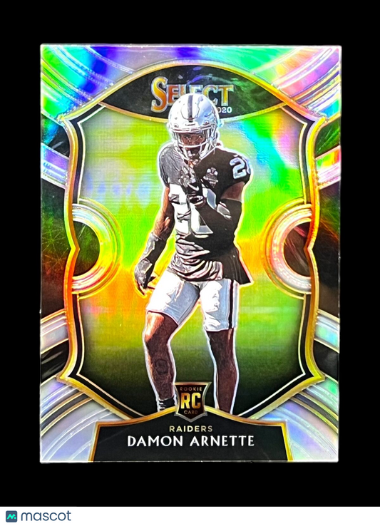 2020 Panini Select RC Silver #92 Damon Arnette Las Vegas Raiders
