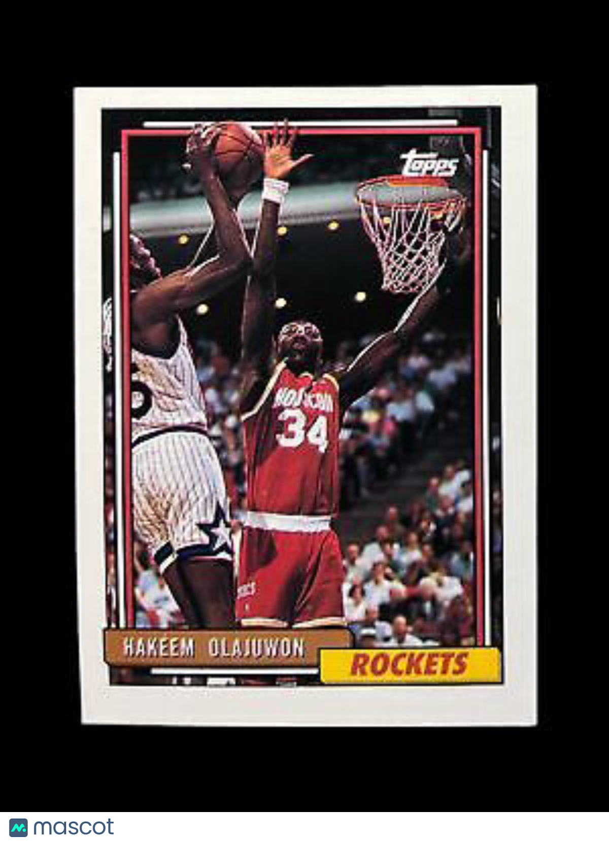 1992 Topps #337 Hakeem Olajuwon