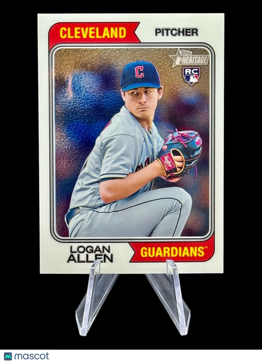 Logan Allen 2023 Topps Heritage High Number #565 RC Chrome /999 Guardians