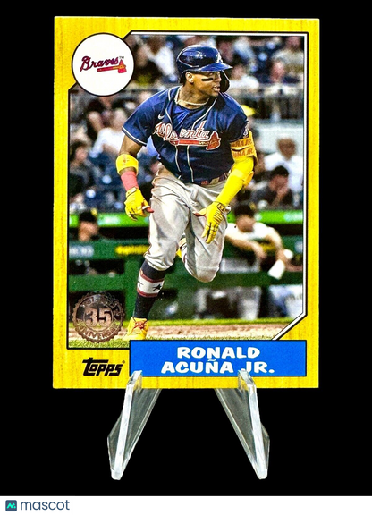 RONALD ACUNA JR 2022 Topps Series 1 1987 35th Anniversary #T87-64 Atlanta Braves